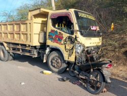 Ket. Foto: Kejadian Awal saat Korban Mengalami Laka Lantas. 