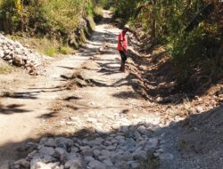 Ket. Foto: Pekerjaan Tembok Penahan.