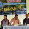 Ket. Foto: Gubernur NTT, Wakil Bupati Kupang saat Menghadiri Persemian Koperasi Tani Nebun Merah Putih, Jumat (14/03) di Baumata.