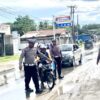 Ket. Foto: Satuan Lalu Lintas Polres Kupang saat Mengadakan Operasi Cipta Kondisi.