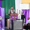Ket. Foto: Bupati Kupang dalam Sambutannya di GMIT Victory Noelmina.