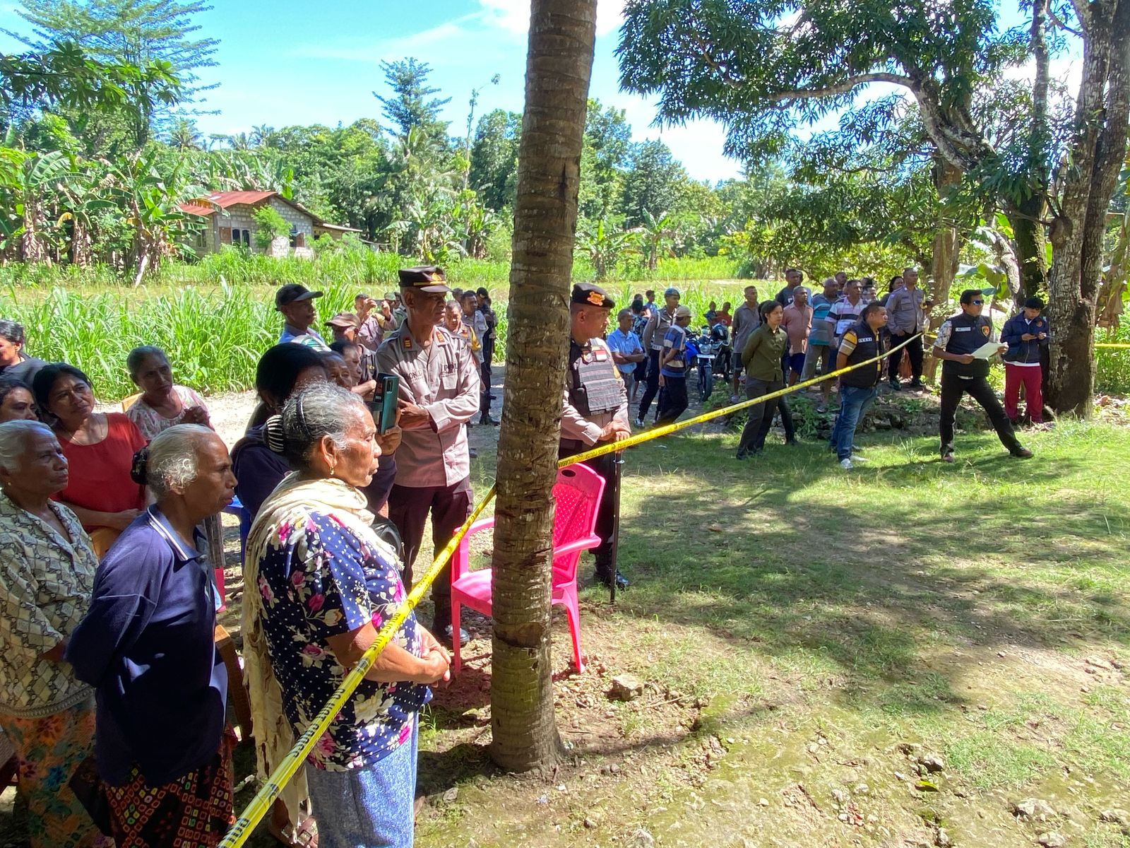 Ket. Foto: Kondisi Rekonstruksi yang di Gelar.