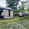 Ket. Foto: Kepolisian Memasang Police Line pada Tempat Kejadian Perkara.
