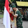Ket. Foto:Penciuman Bendera Perang adalah Bentuk Penghormatan Kepada Negara.