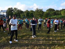 Bupati dan Wabup Kupang Senam Bersama dan Penanaman Anakan Pohon di Kecamatan Amarasi 