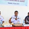 Ket. Foto: Bupati Kupang, Yosef Lede, SH saat Menyampaikan Pembangunan Pasar Malam.