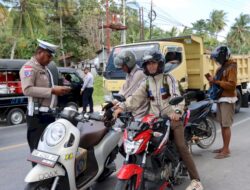 Satlantas Polres Kupang Berhasil Temukan 21 Pelanggaran Lalin pada Hari Pertama OPT 2025