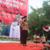 Ket. Foto: Wakil Bupati Kupang, Aurum Obe Titu Eki S. Ars., M. Ars saat Mengikuti Upacara Jambore V Pramuka Kabupaten Kupang.