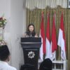 Ket. Foto: Wakil Bupati Kupang, Aurum Obe Titu Eki S.Ars,. M. Ars dalam Sambutannya bersama MUI Kabupaten Kupang saat Menggelar Musda X.