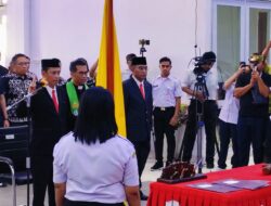 Teldi Sanam di Lantik Sebagai Sekda Definitif Kabupaten Kupang