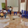 Ket. Foto: Situasi Pelatihan Menggunting dan Menjahit Kilat Bertempat di GKSI Tuatuka.