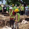 Ket. Foto: Kepala Dinas Pendidikan dan Kebudayaan Kabupaten Kupang, Marthen Rahakbauw mengadakan Peletakan Batu Pertama Pembangunan Revitalisasi SD Inpres Kaniti.