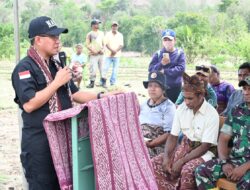 Bupati Kupang Resmikan Irigasi di Desa Oenuntono Untuk Melayani Lahan Milik Warga Sekitar 12 Ha
