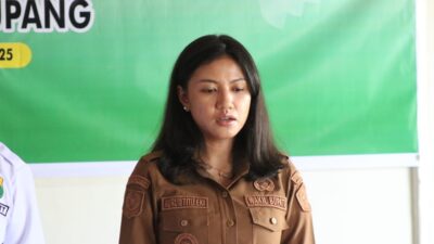 Ket. Foto: Wakil Bupati Kupang, Aurum Obe Titu Eki, S. Ars., M. Ars saat Menyampaikan Sambutannya.