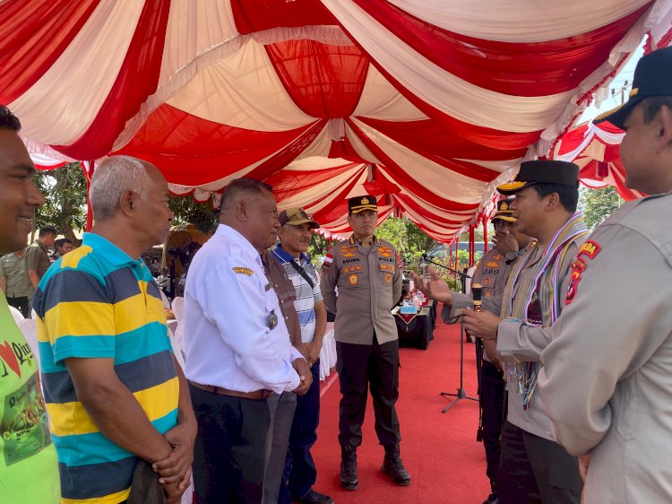 Ket. Foto: Kapolda Nusa Tenggara Timur Irjen Pol. Rudi Darmoko menghadiri kegiatan Penanaman Jagung Serentak Kuartal IV Tahun 2025 di Desa Manulai II.