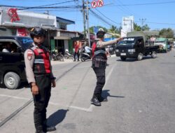 Polres Kupang Adakan Penertiban Lalu Lintas di Pasar Oesao