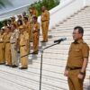 Bupati Kupang, Yosef Lede, S. H saat Pimpin Apel Kekuatan Lingkup Pemerintah Kabupaten Kupang, Selasa (05/11/2025).