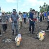 Ket. Foto: Tanam Perdana Bibit Jagung di Desa Pantulan.