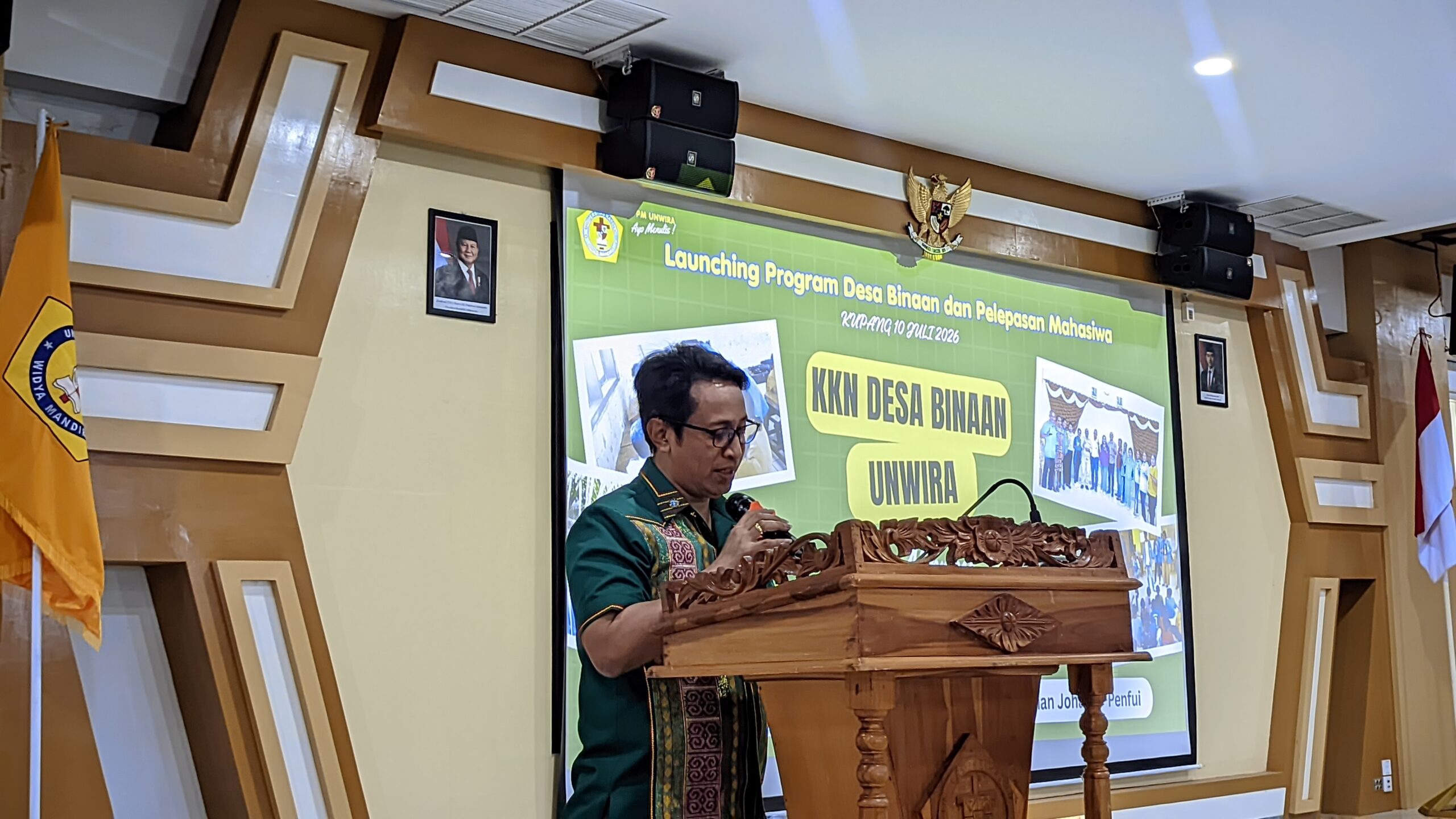 Keterangan: Sekertaris Daerah Kabupaten Kupang, Mateldius Soleman Julis Sanam, S.T saat Menyampaikan Sambutannya.