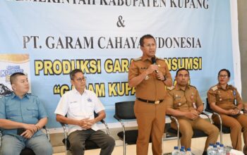 Keterangan: Bupati Kupang, Yosef Lede, S.H saat Menyampaikan Sambutannya.