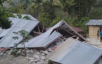 Keterangan: Rumah Warga yang Terdampak Gempa Bumi.