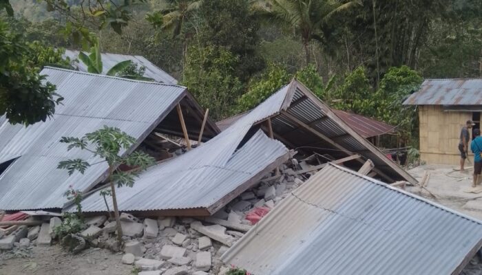 Angin dan Gempa Goyang Flores, Warga Damu Setengah Mati Menanti Bantuan Pemerintah