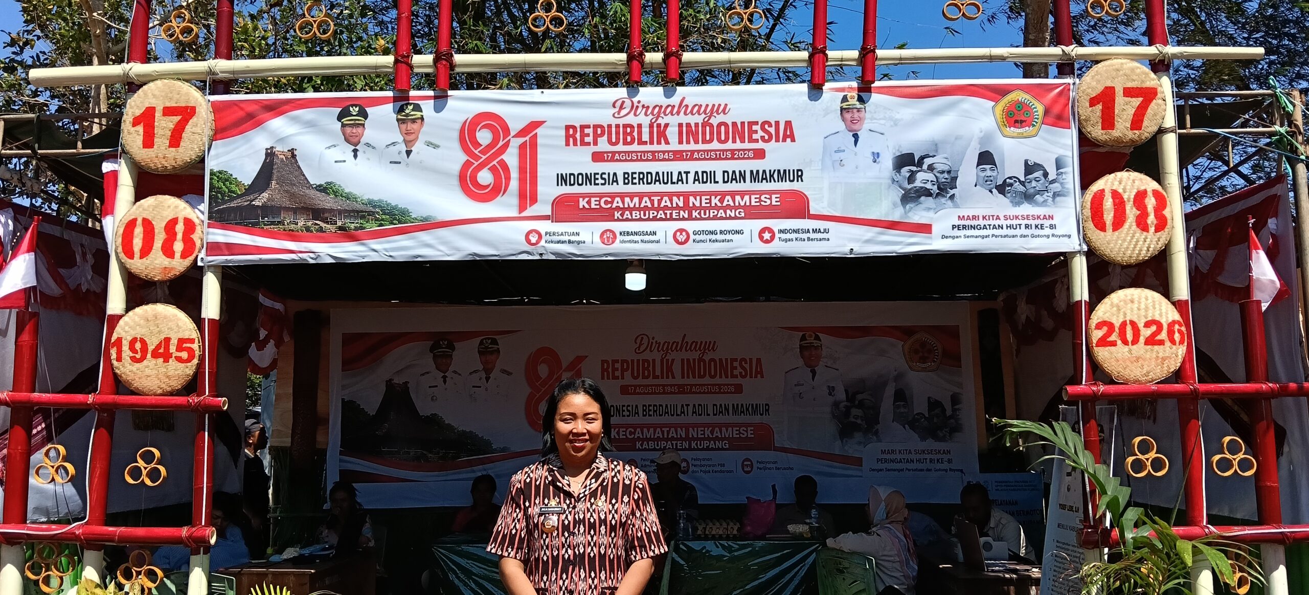 Keterangan: Camat Nekamese, Julia Saraswati S.IP., MM.