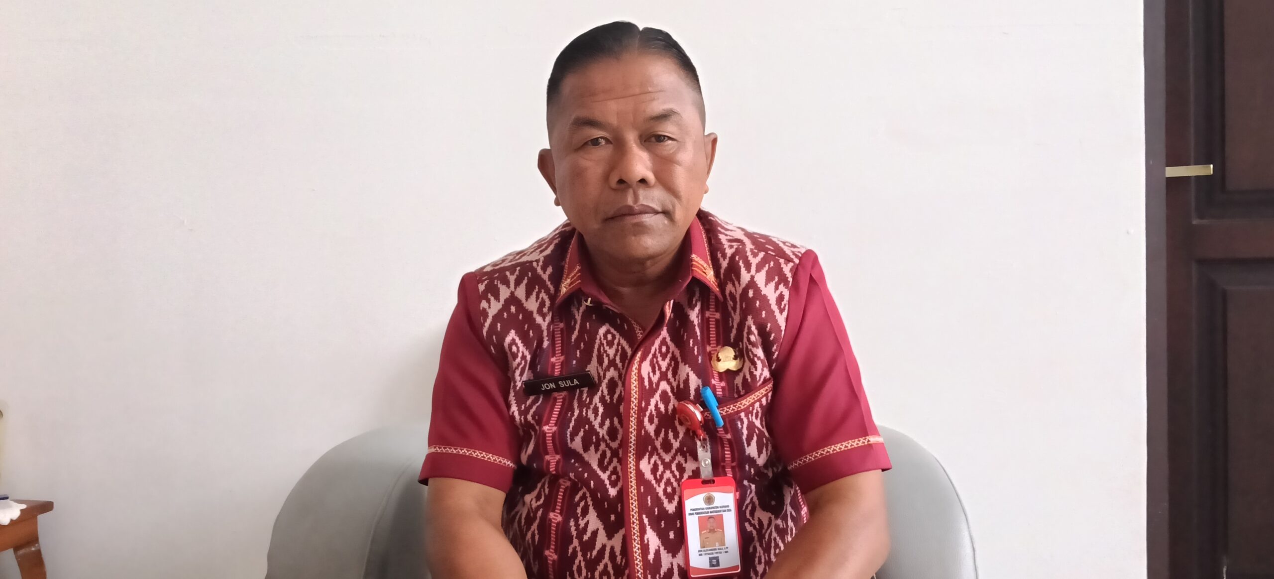 Kepala Dinas Pemberdayaan Masyarakat dan Desa (PMD) Kabupaten Kupang Jon Alexander Sula, S.TP.