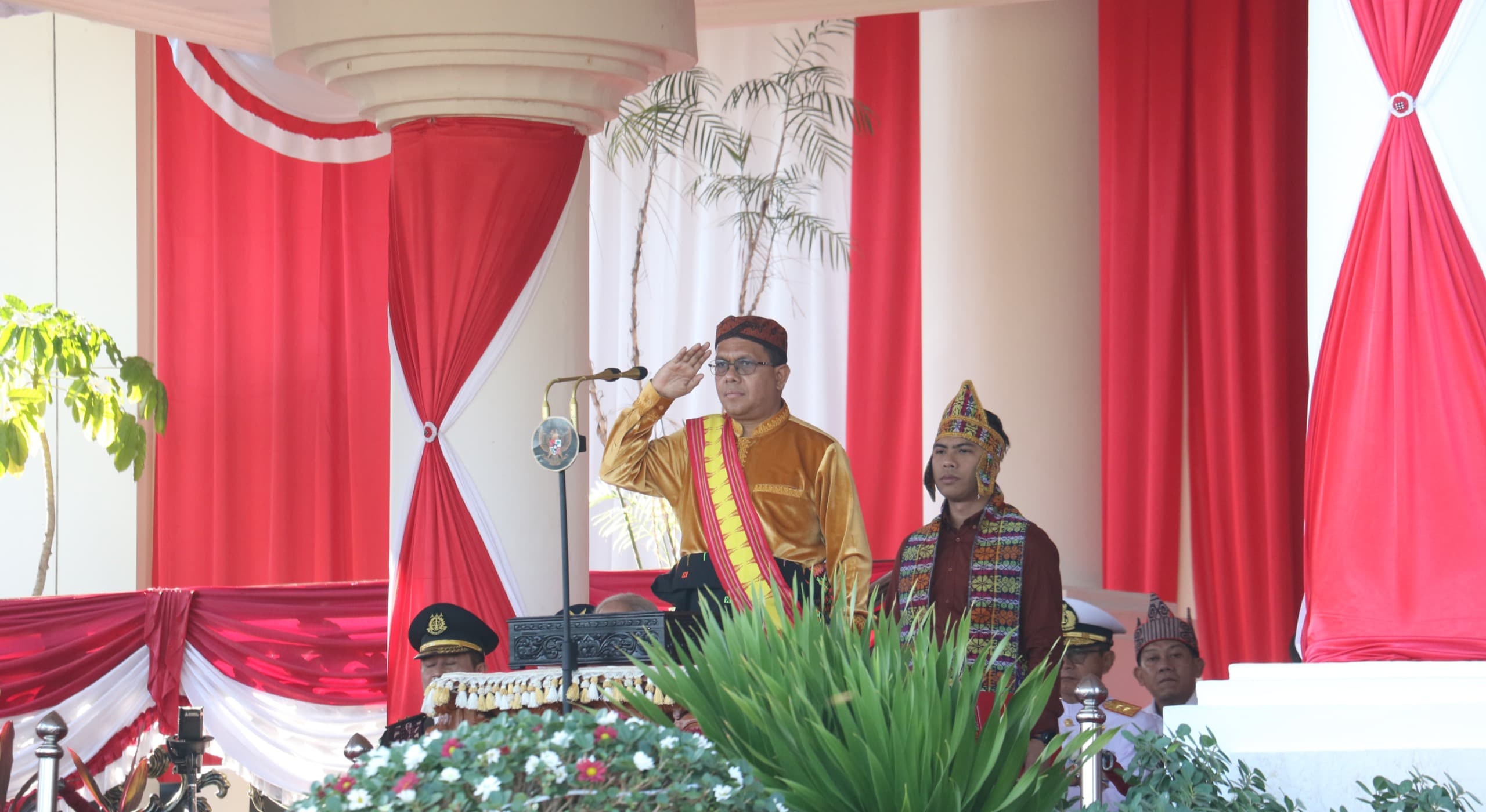 Gubernur NTT, Emanuel Melkiades Laka Lena Selaku Inspektur Upacara.