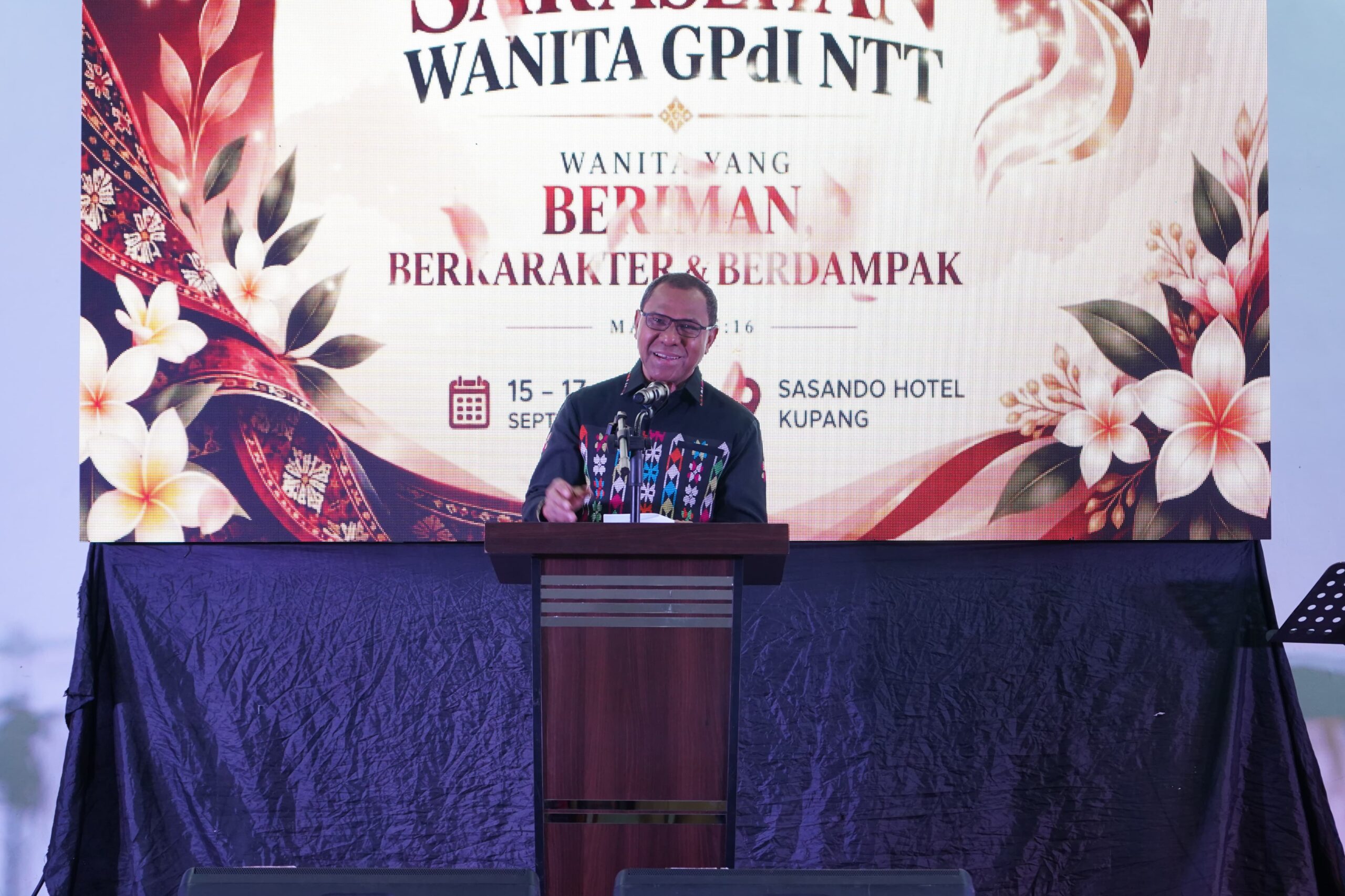 Keterangan: Wakil Gubernur NTT, Johni Asadoma saat Menyampaikan Sambutannya.