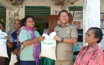 Ketersediaan Kebutuhan Pangan Masyarakat Terpenuhi, Bupati Kupang Salurkan 238 Ton Beras