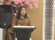 Keterangan: Wakil Bupati Kupang, Aurum Obe Titu Eki S.Ars., M.Ars saat Menyampaikan Sambutannya.