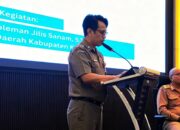 Keterangan: Sekretaris Daerah (Sekda) Kabupaten Kupang, Mateldius Soleman Jilis Sanam, S.T saat Menyampaikan Sambutannya.