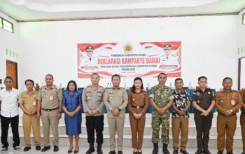 Menjadi Tanggung Jawab Semua Pihak, Pemkab Kupang Gelar Deklarasi Kampanye Damai Pilkades Serentak